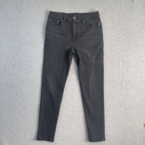 Ralph Lauren Jeans Women’s Size 6 Classic Skinny Black Denim Faded Comfort